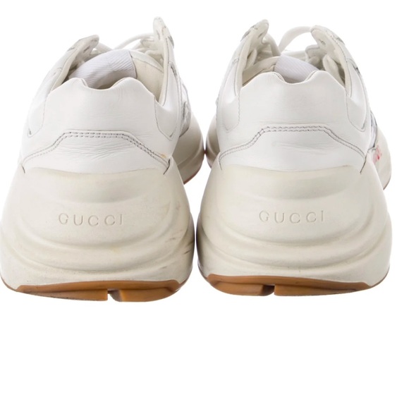 Gucci Rython Leather Low Top Chunky Sneakers Size 8 or 8.5 - Picture 3 of 5